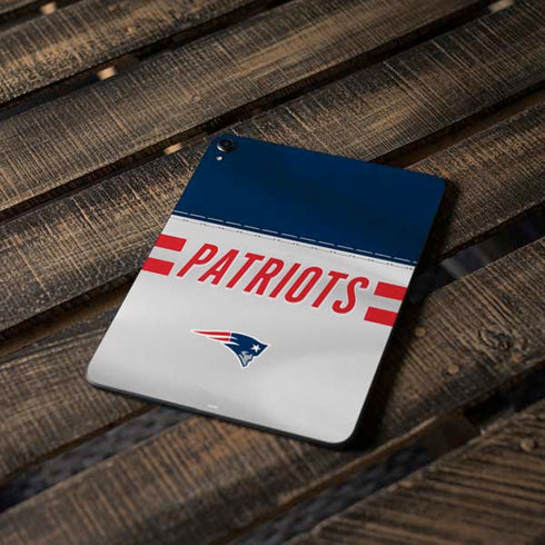 NFL New England Patriots White Striped Apple iPad Pro Skin