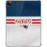 NFL New England Patriots White Striped iPad Pro 11in (2024) Clear Case