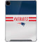 NFL New England Patriots White Striped iPad Pro 12.9in (2020) Clear Case