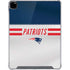 NFL New England Patriots White Striped iPad Pro 12.9in (2020) Clear Case