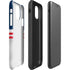 NFL New England Patriots White Striped iPhone 11 Impact Case