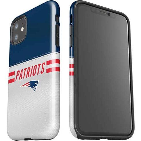 NFL New England Patriots White Striped iPhone 11 Impact Case