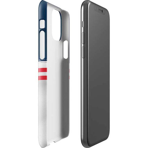 NFL New England Patriots White Striped iPhone 11 Pro Lite Case