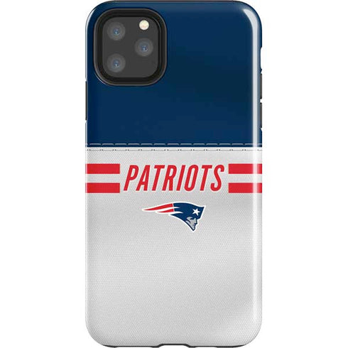 NFL New England Patriots White Striped iPhone 11 Pro Max Impact Case