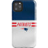 NFL New England Patriots White Striped iPhone 11 Pro Max Impact Case