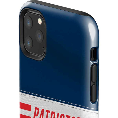 NFL New England Patriots White Striped iPhone 11 Pro Max Impact Case