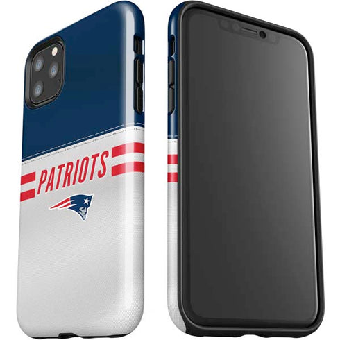 NFL New England Patriots White Striped iPhone 11 Pro Max Impact Case