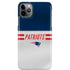 NFL New England Patriots White Striped iPhone 11 Pro Max Lite Case