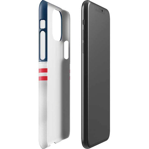 NFL New England Patriots White Striped iPhone 11 Pro Max Lite Case