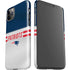 NFL New England Patriots White Striped iPhone 11 Pro Max Lite Case