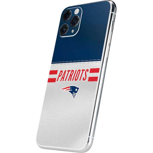 NFL New England Patriots White Striped iPhone 11 Pro Skin