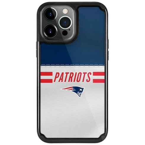 NFL New England Patriots White Striped iPhone Cases