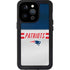 NFL New England Patriots White Striped iPhone 15 Pro Waterproof Case