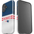 NFL New England Patriots White Striped iPhone 16 Impact Case
