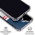 NFL New England Patriots White Striped iPhone 16 Plus Clear Case