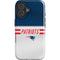 NFL New England Patriots White Striped iPhone 16 Plus Impact Case