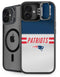 NFL New England Patriots White Striped iPhone 16 Plus Kickstand Case