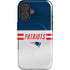 NFL New England Patriots White Striped iPhone 16 Plus Magsafe Impact Case