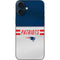 NFL New England Patriots White Striped iPhone 16 Plus Skin