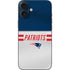 NFL New England Patriots White Striped iPhone 16 Plus Skin