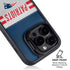 NFL New England Patriots White Striped iPhone 16 Pro Kickstand Case