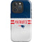 NFL New England Patriots White Striped iPhone 16 Pro Magsafe Impact Case