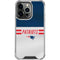 NFL New England Patriots White Striped iPhone 16 Pro Max Clear Case