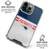 NFL New England Patriots White Striped iPhone 16 Pro Max Clear Case
