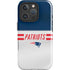 NFL New England Patriots White Striped iPhone 16 Pro Max Impact Case