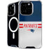 NFL New England Patriots White Striped iPhone 16 Pro Max MagSafe Case