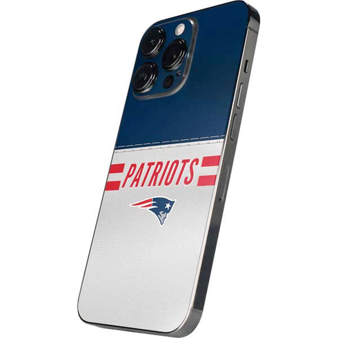 NFL New England Patriots White Striped iPhone 16 Pro Max Skin