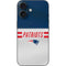 NFL New England Patriots White Striped iPhone 16 Skin