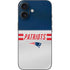 NFL New England Patriots White Striped iPhone 16 Skin