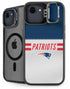 NFL New England Patriots White Striped iPhone 16e Kickstand Case