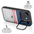 NFL New England Patriots White Striped iPhone 16e Kickstand Case