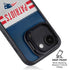 NFL New England Patriots White Striped iPhone 16e Kickstand Case