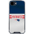 NFL New England Patriots White Striped iPhone 16e Clear Case