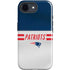 NFL New England Patriots White Striped iPhone 16e Impact Case