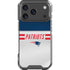 NFL New England Patriots White Striped iPhone 18 Pro Clear Case