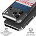 NFL New England Patriots White Striped iPhone 18 Pro Clear Case