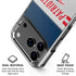 NFL New England Patriots White Striped iPhone 18 Pro Clear Case