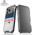 NFL New England Patriots White Striped iPhone 18 Pro Clear Case