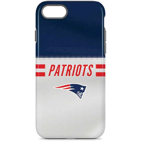 NFL New England Patriots White Striped iPhone Cases