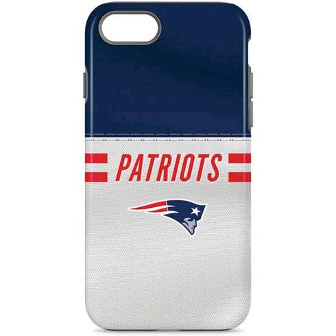 NFL New England Patriots White Striped iPhone 8 Pro Case