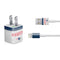 NFL New England Patriots White Striped iPhone Charger (5W USB) Skin