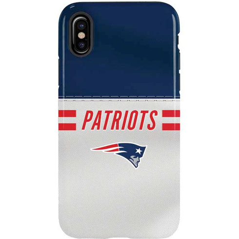 NFL New England Patriots White Striped iPhone X Pro Case