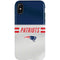 NFL New England Patriots White Striped iPhone X Pro Case