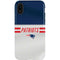 NFL New England Patriots White Striped iPhone XR Pro Case