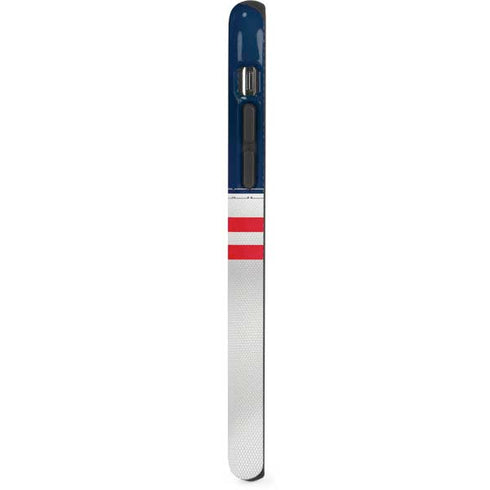 NFL New England Patriots White Striped iPhone XR Pro Case