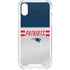 NFL New England Patriots White Striped iPhone XS Clear Case